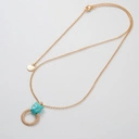 Pozłacany wisiorek z głową małej pantery z ringiem. KOTKA PSOTKA