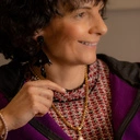 Pozłacany naszyjnik łańcuch z prawdziwą perłą. PERŁA RADOŚCI