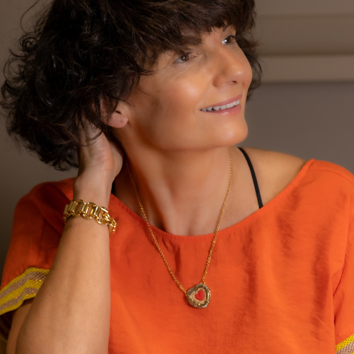 SUEÑO SOBRE VIAJES. Pulsera de cadena plana