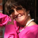 Naszyjnik ze szklanych pereł Majorka ze złotym zapięciem. BIAŁA POŚWIATA