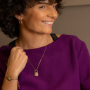 Botswana. Kolczyki koła z zielonymi kryształkami