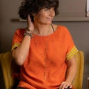 Skórzana bransoletka w szarości i różowym złocie. ODETTE