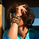 Pozłacana pancerka z paskiem z brązowej ekoskóry. PLAŻA IPANEMA