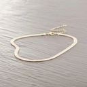 Krótki pozłacany naszyjnik z wężowego łańcuszka. MÓJ CZAS