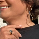 Pozłacany sygnet z ozobną gwiazdką z cyrkoniami. SZCZĘŚLIWA GWIAZDA