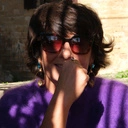 Złocone kolczyki z niiebieskim, białym i czanymi kryształami. DZIEWIĄTA PLANETA