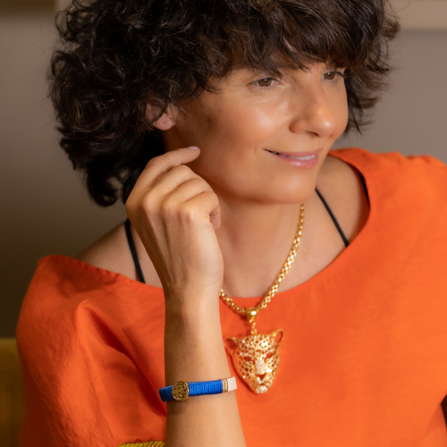 DE VOGUE ITALIANO. Colgante de cabeza de tigre