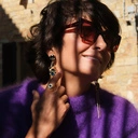 Złocone kolczyki z błękitnymi i oliwkowymi kryształkami. OLIWKA W OCEANIE