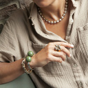 EN MANHATTAN. Pulsera de cadena, sobredorada