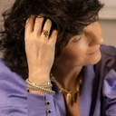 Bransoletka imitująca skórę węża z kryształkami. TAK JAK LUBIĘ