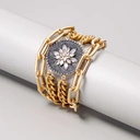 Bransoletka z zawieszką z kryształowym kwiatkiem. KWIAT UMBRII