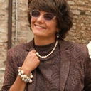 Naszyjnik ze szklanych pereł Majorka w kolorze szampana. SUBTELNA POŚWIATA