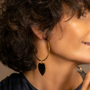 DIVERSIÓN DESDE LA MAÑANA.  Pendientes de aro grandes con corazones