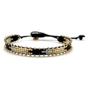 Wąska bransoletka ręcznie tkana z paciorków Miyuki. DNI DŁUŻSZE OD NOCY