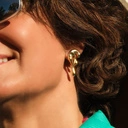 Pozłacane kolczyki w kształcie kapiących kroplelek. GORĄCZKA ZŁOTA