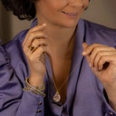 Bransoletka imitująca skórę węża z kryształkami. TAK JAK LUBIĘ