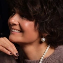 Pozłacane kolczyki ze szklaną perłą Majorka w koronie. PERŁA WŁADZY