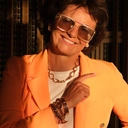 Pozłacany naszyjnik typu choker z dużych ogniw. WBREW REGUŁOM