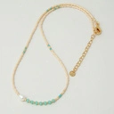 Naszyjnik z paciorków Miyuki z perłą i koralikami. PLAŻA MALAGUETA