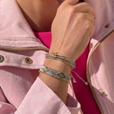 Pięciorzędowa bransoletka z paciorków Miyuki. CASTILLO 