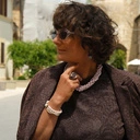 Naszyjnik ze szklanych pereł Majorka w pudrowym różu. SPLECIONE MYŚLI