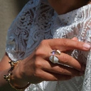 Pozłacana bransoletka z głowami zebr z cyrkoniami. MAŁE ZEBRANIE