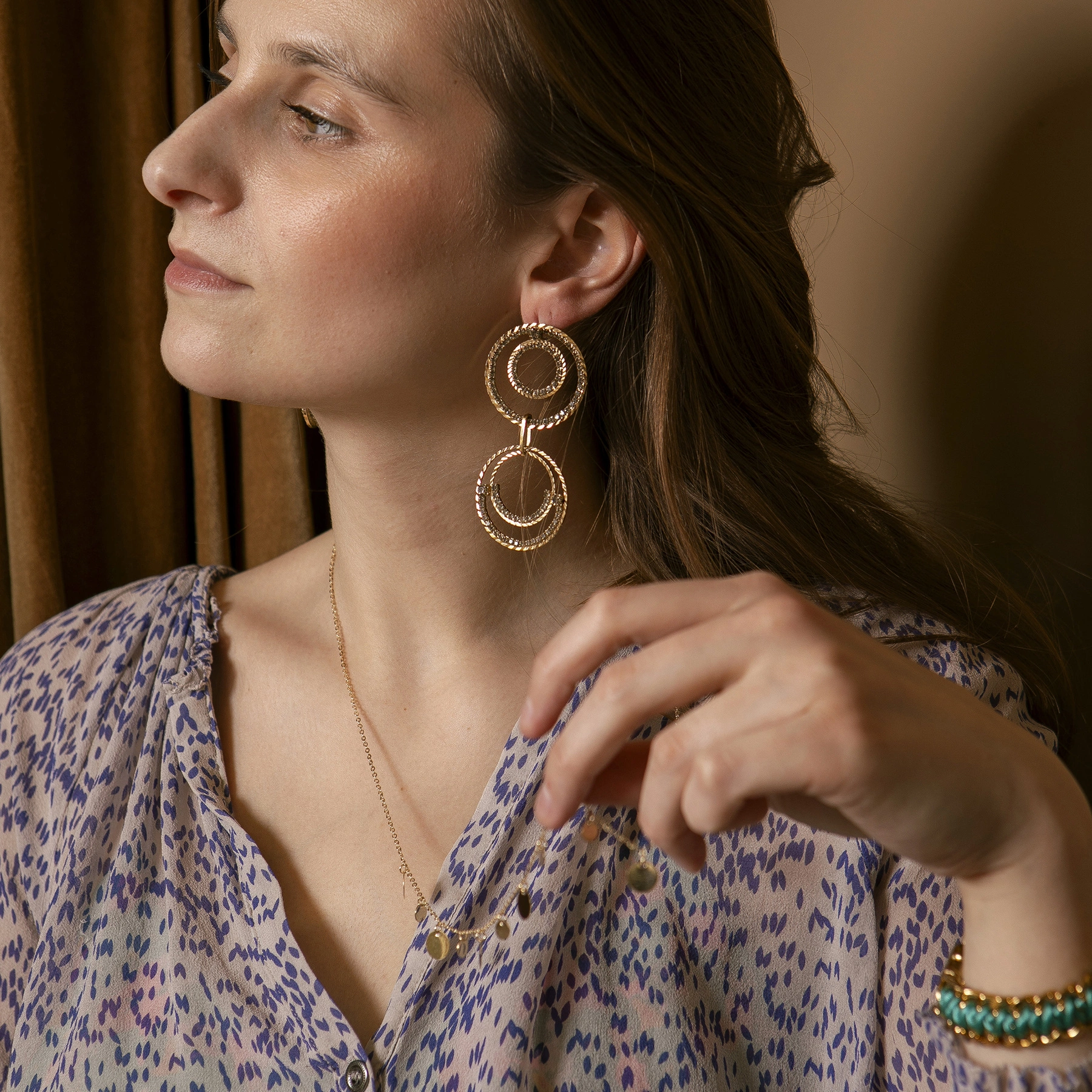 Bransoletka z błękitnym sznureczkiem. SAKURA