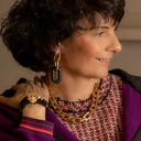 Naszyjnik typu choker z grubego złotego łańcucha. TI AMO