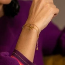 Bransoletka na podwójnym łańcuszku z ważkami. LEKKOŚĆ WAŻKI