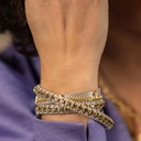 Bransoletka imitująca skórę węża z kryształkami. TAK JAK LUBIĘ