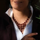 Kolczyki z rozetą i kwiatkami z kryształami w kolorze błękitu. PROSECCO VENETO