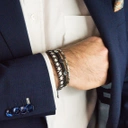 Bransoletka z liny, z trzema marynistycznymi symbolami. ADMIRALSKIE TANGO