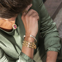 ES SOLO EL AMANECER. Pulsera de cadena ancha