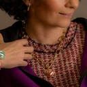 Drobne pozłacane kolczyki wiszące zapinane na "klik". CELEBRUJĘ SIEBIE