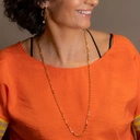 Długi pozłacany naszyjnik łańcuch z dużymi ogniwami. WIĘCEJ CHCĘ