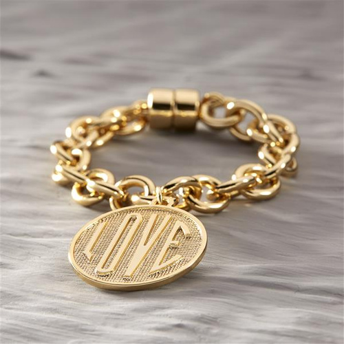 GRACIAS, MAMÁ. Pulsera con una moneda LOVE