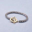 Bransoletka z łańcucha kostki z zapięciem typu toggle. TWOJA SPRAWA