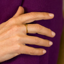 P - Paulina. Pierścionek z literką P