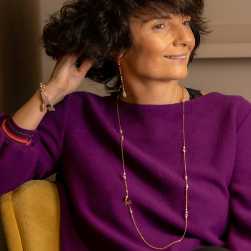 LIBÉLULA AL SOL. Collar largo