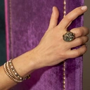 Bransoletka z koralików, z perłami i kryształami. DLA MAMY