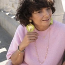 Naszyjnik z łańcuszka ozdobiony cyrkoniami. LEKKI