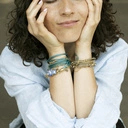 Bransoletka z turkusowego rzemyka z kryształami. TĘTNO TEL AWIWU