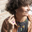 Naszyjnik z kolorowymi elementami. CZAS NA WESOŁO