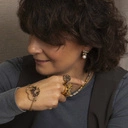 Kolczyki kokardki z drobnymi perełkami. UROCZE KOKARDKI