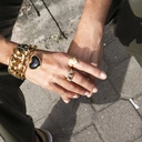 Bransoletka łańcuch z zawieszką czarnym sercem. BO KOCHAM SIEBIE