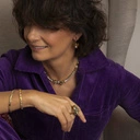 Pozłacane kolczyki kokardki z szarymi kryształkami. BAL DEBIUTANTEK 