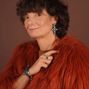 Bansoletka z granatowej plecionki z kryształkami. NEFERTITI