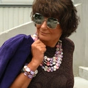 Pięciorzędowy naszyjnik z kolorowych krążków z żywicy. LATO POD PALMAMI