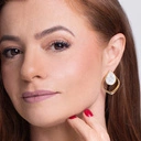 Złocone kolczyki w formie kropli z masą perłową. PERŁOWY DESZCZ