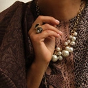 Naszyjnik ze szklanymi perłami Majorka w różnych odcieniach. WSZYSTKO ALBO NIC